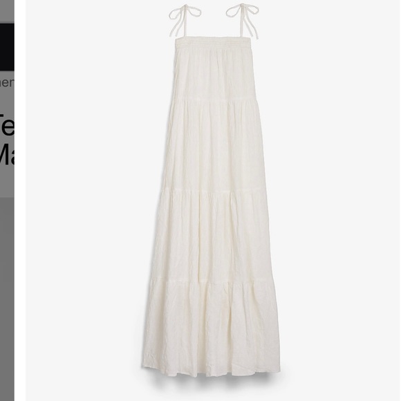 EXPRESS textured tiered tie maxi dress - Picture 4 of 4